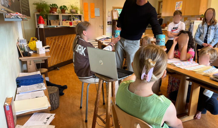 Uitreiking bekers Vrije School Michaël